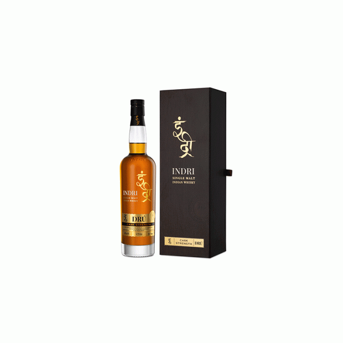 Indri Dru Cask Strength Single Malt Indian Whisky (75CL)